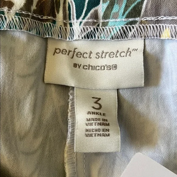 Chico's Vibrant Paisley Ankle Pants - Picture 5 of 5